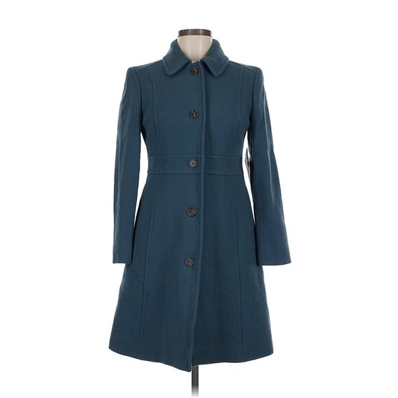 NWT J.Crew Classic Lady Day Coat in Deep Midnight Italian Doublecloth Wool 8P - Picture 5 of 9